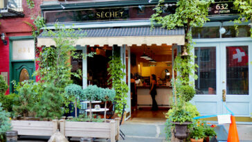 Sèchey's storefront at 632 Hudson Street in the West Village of New York City