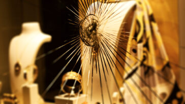 A broken shop window